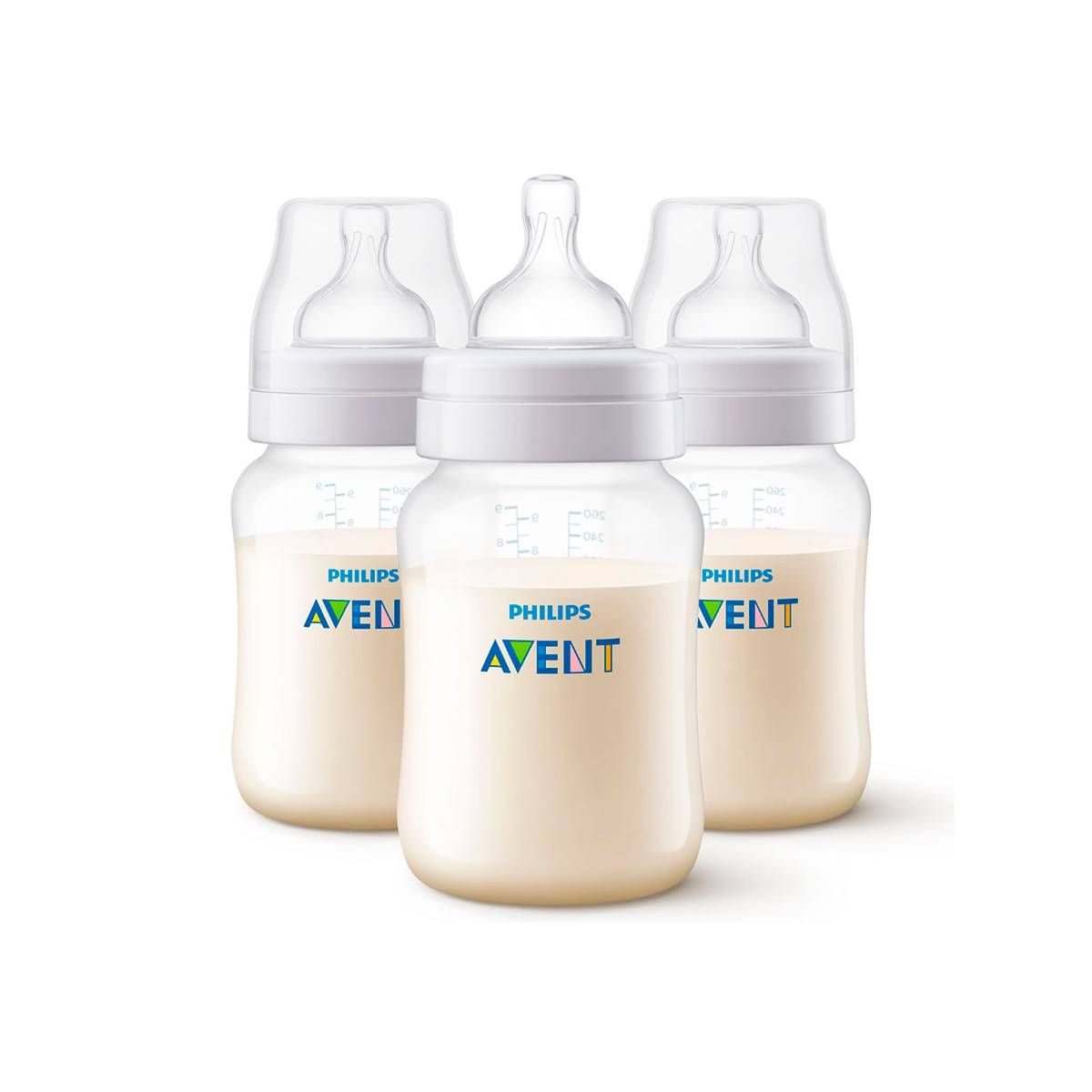 KIT MAMADEIRA  AVENT 3 UN 260ML CLASSICA MENINA MENINO