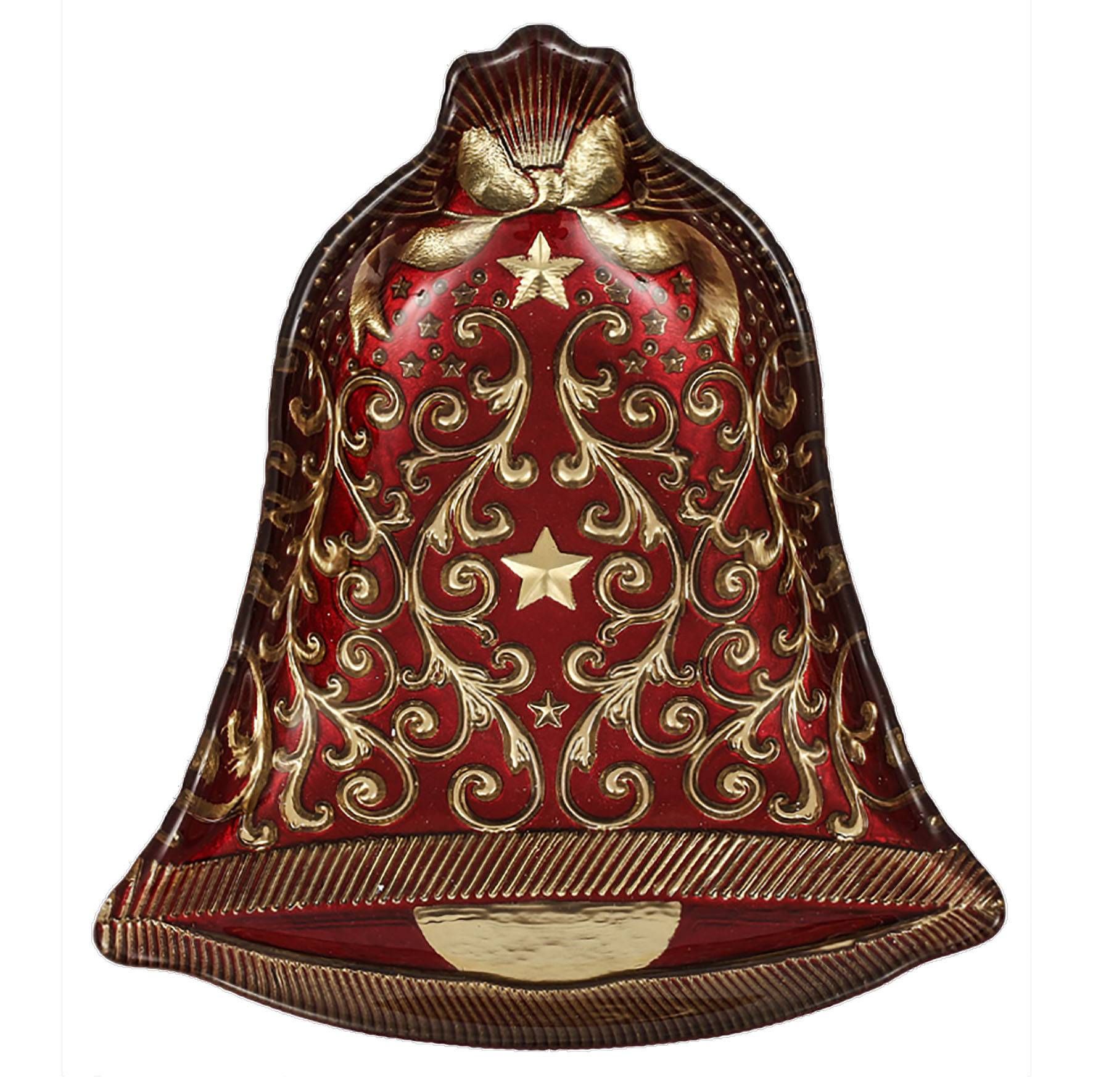 TRAVESSA DECOR VIDRO BELL 25X4,5CM