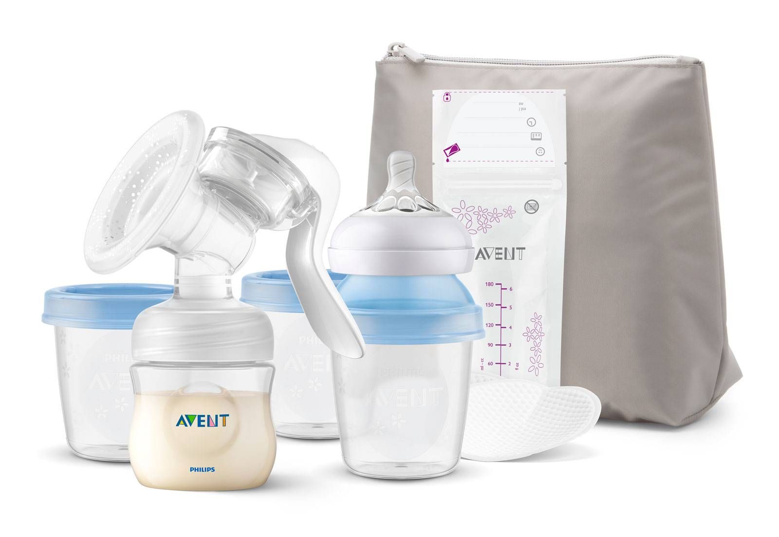 EXTRATOR DE LEITE KIT AMAMENTAÇÃO COMPLETO 8PÇ PHILIPS AVENT