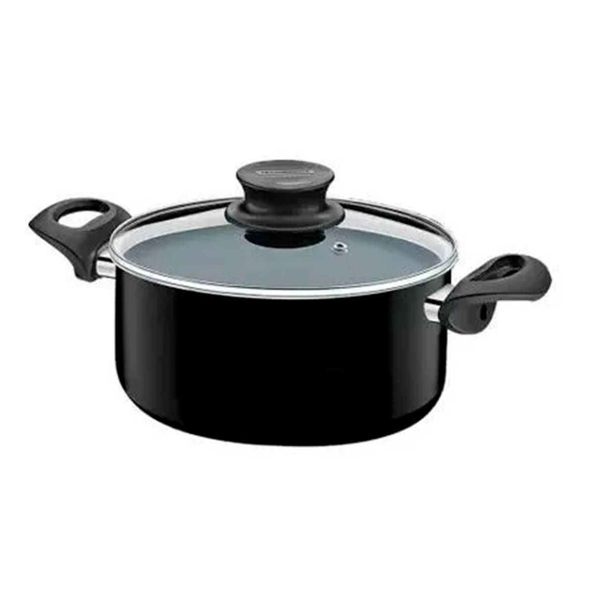 PANELA PRETO CERAMICA ANTIADERENTE COM TAMPA 18CM 2L - TRAMONTINA