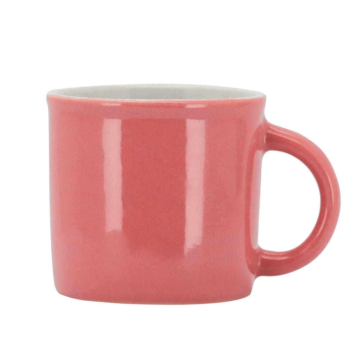 MINI CANECA CERÂMICA COLOR ROSA 120ML