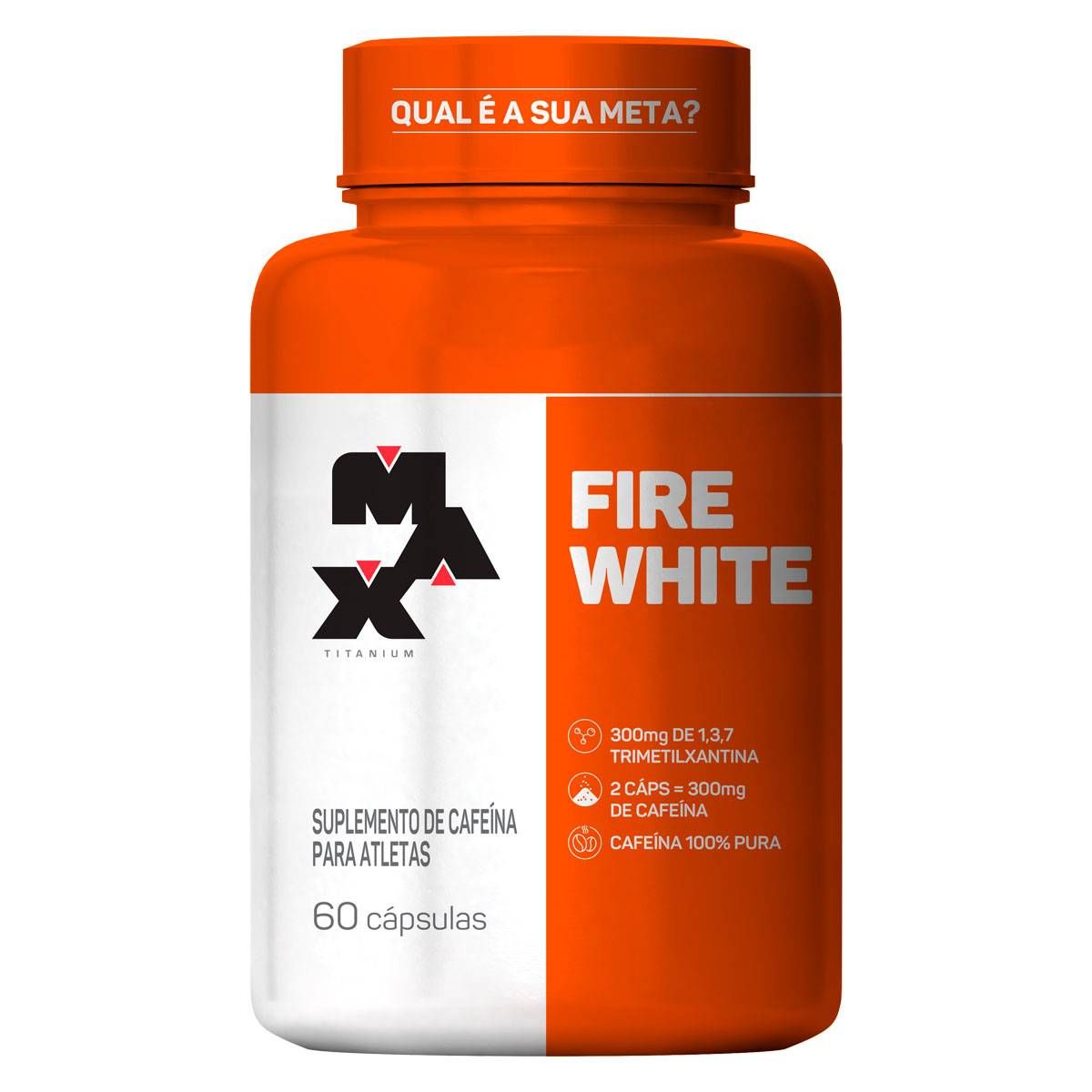 TERMOGENICO FIRE WHITE 60 CAPS 200mg DE CAFEÍNA MAX TITANIUM