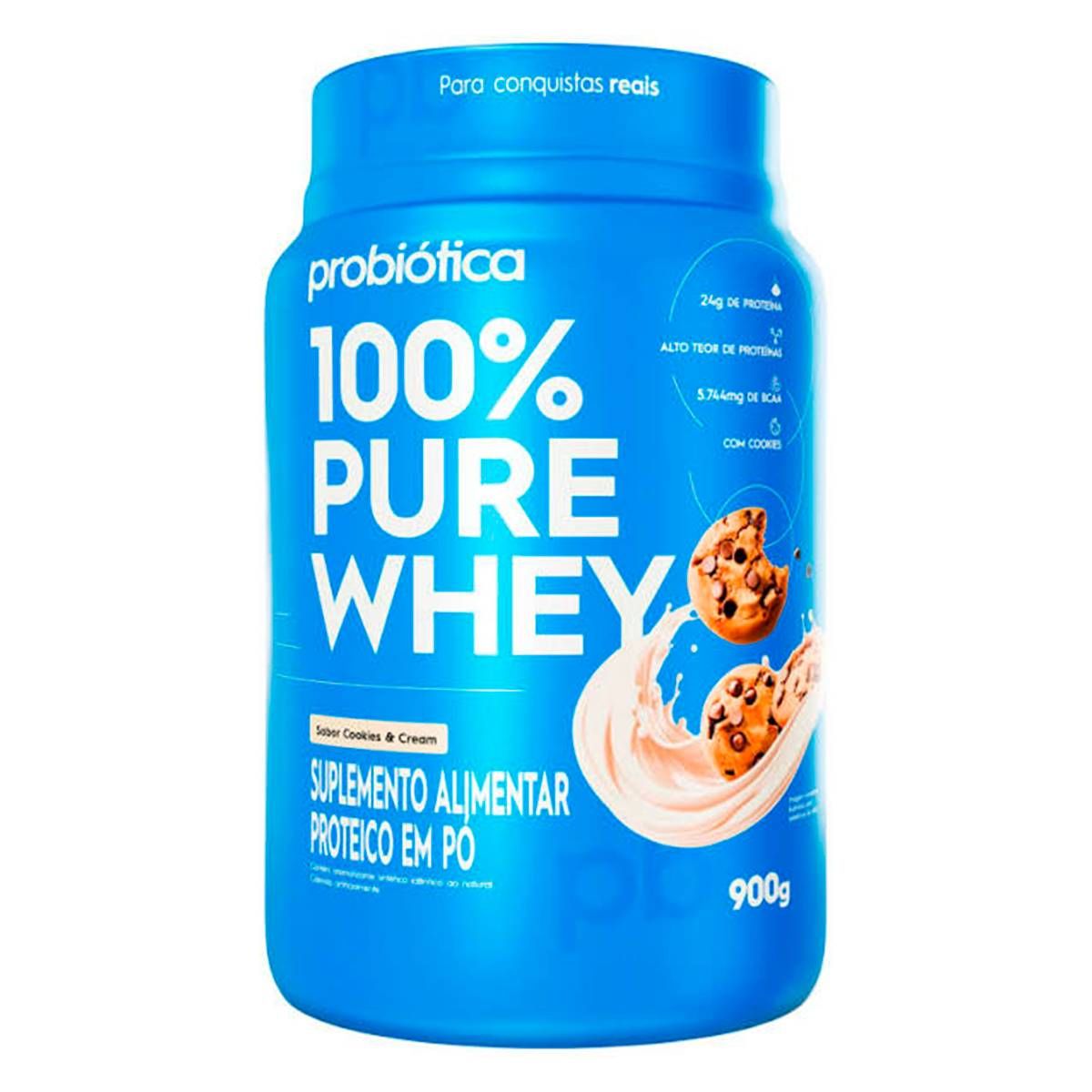 100% PURE WHEY POTE 900G COOKIES AND CREAM