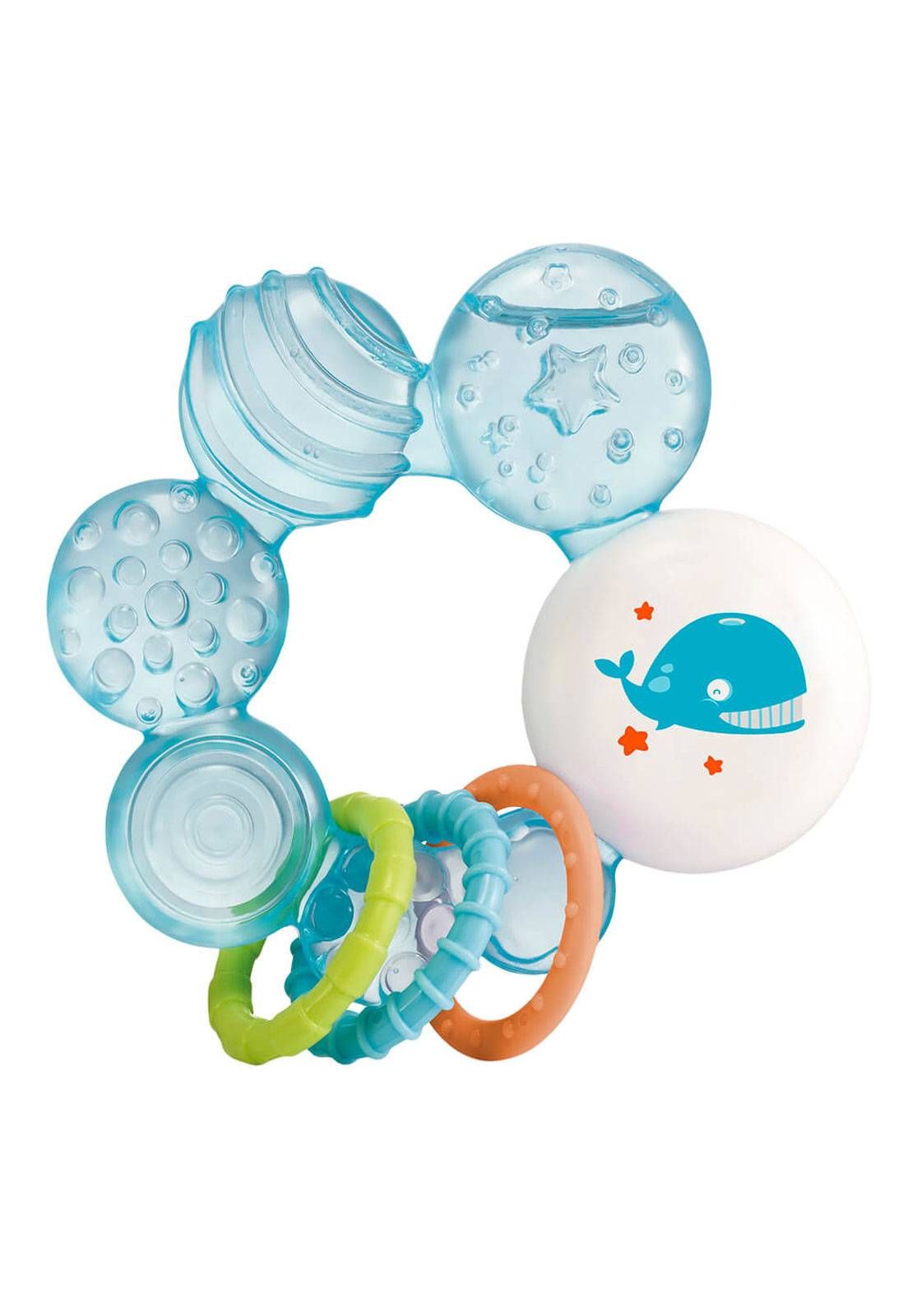 MORDEDOR PARA BEBÊ MACIO RESFRIÁVEL COM ÁGUA COOL PLAY AZUL 0% BPA MULTIKIDS - BB148