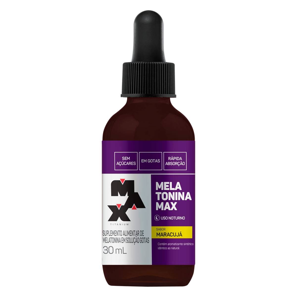 MELATONINA MAX TITANIUM 30ML GOTAS MARACUJÁ
