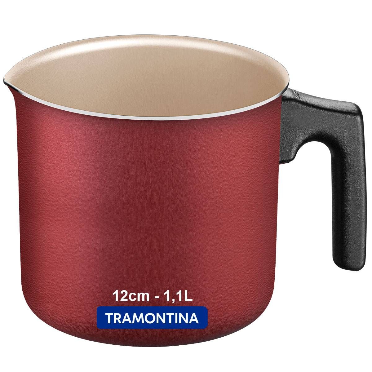 FERVEDOR TRAMONTINA LEITEIRA CANECAO CANECO ALUMINIO TEFLON