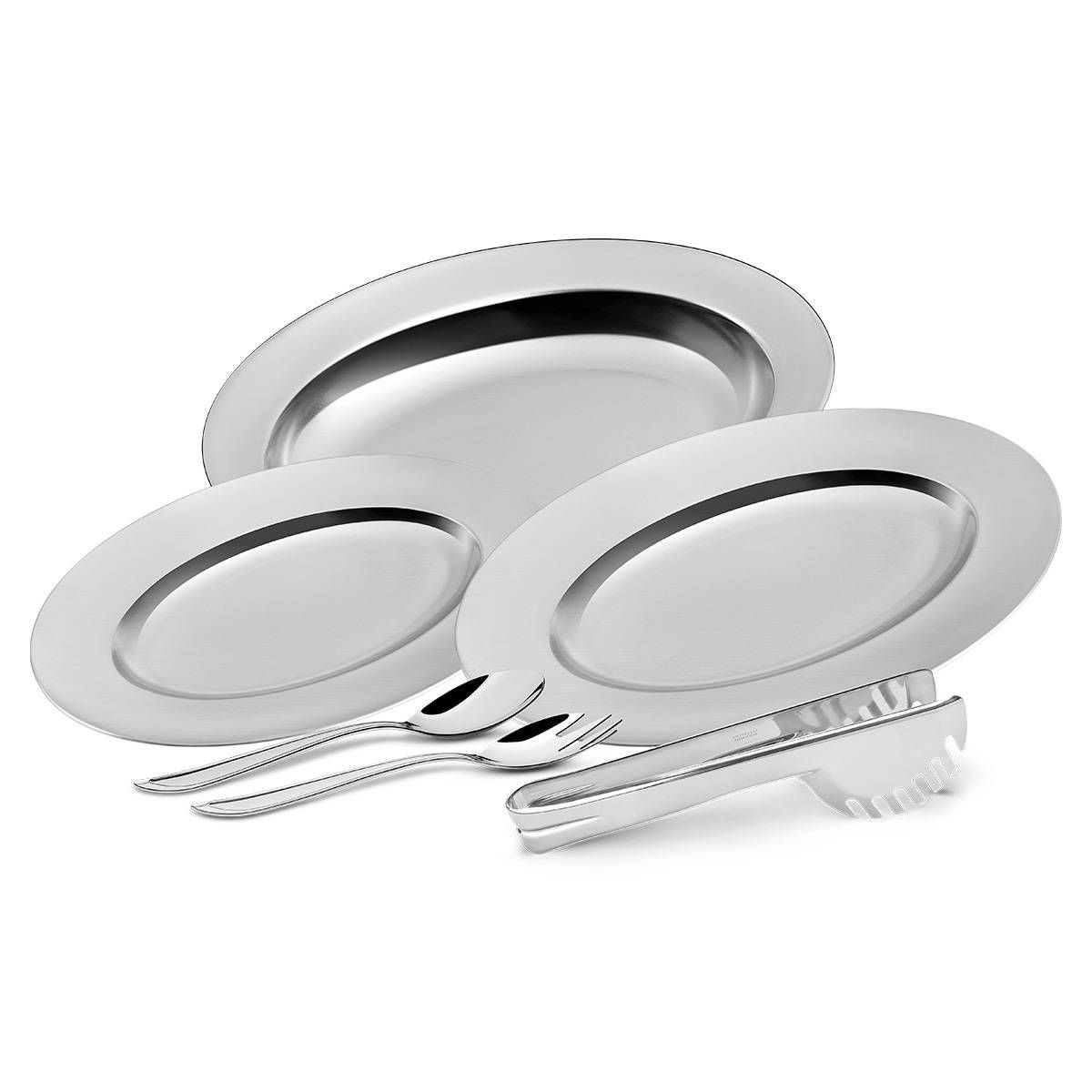 JOGO AÇO INOX TRAMONTINA PARA SERVIR 6 PÇS BUENA