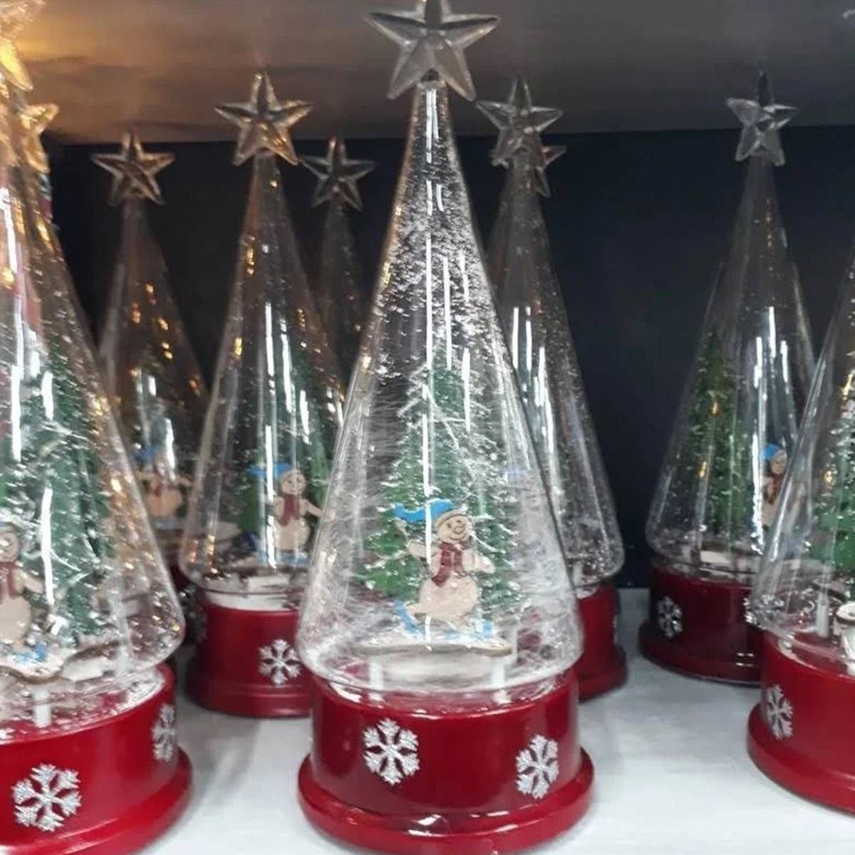 ARVORE DECOR SNOW 27CM LUZ/MUS/MOV