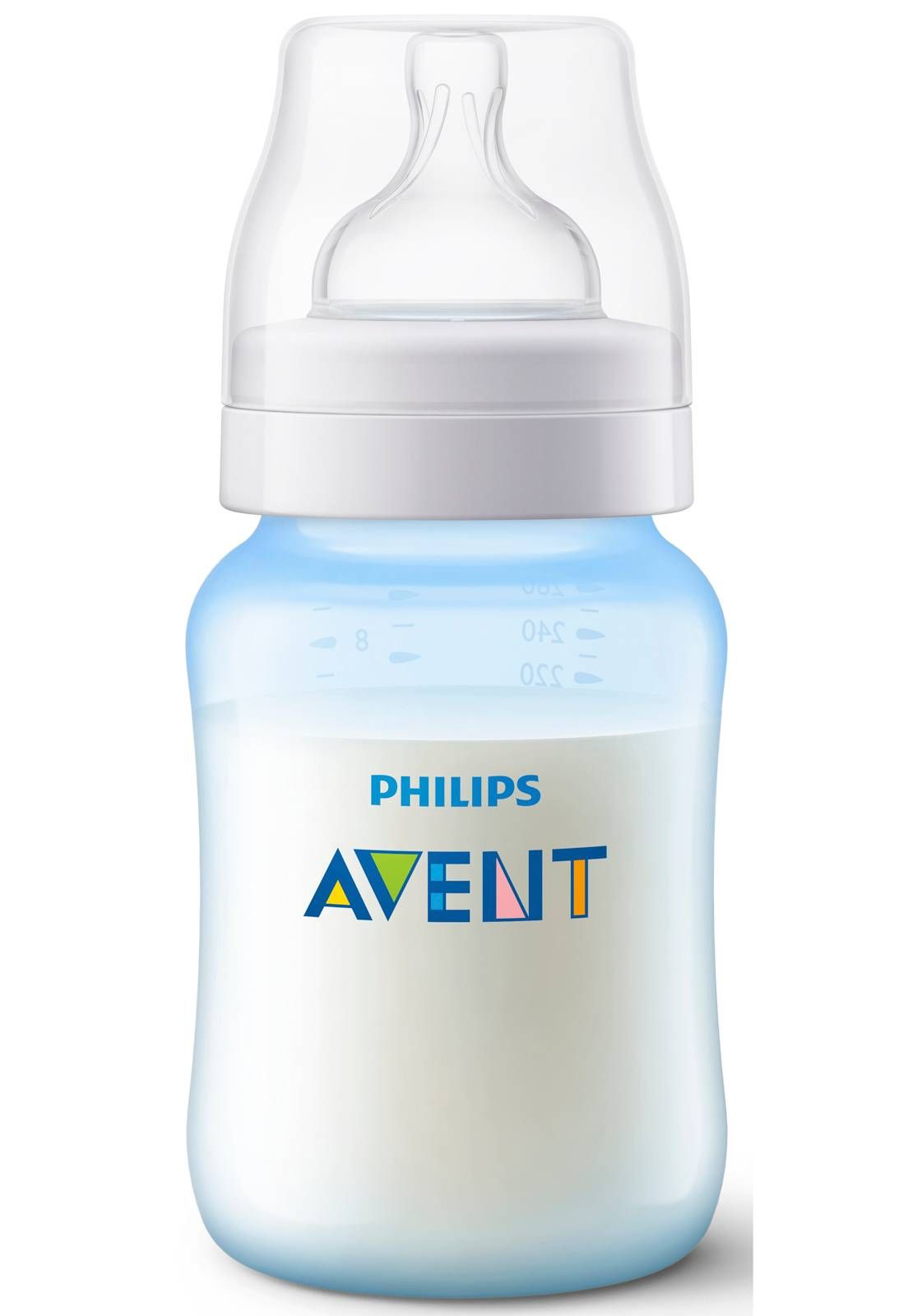 MAMADEIRA AVENT CLÁSSICA ANTI-CÓLICA 260ml - 0% BPA - AZUL - PHILIPS AVENT