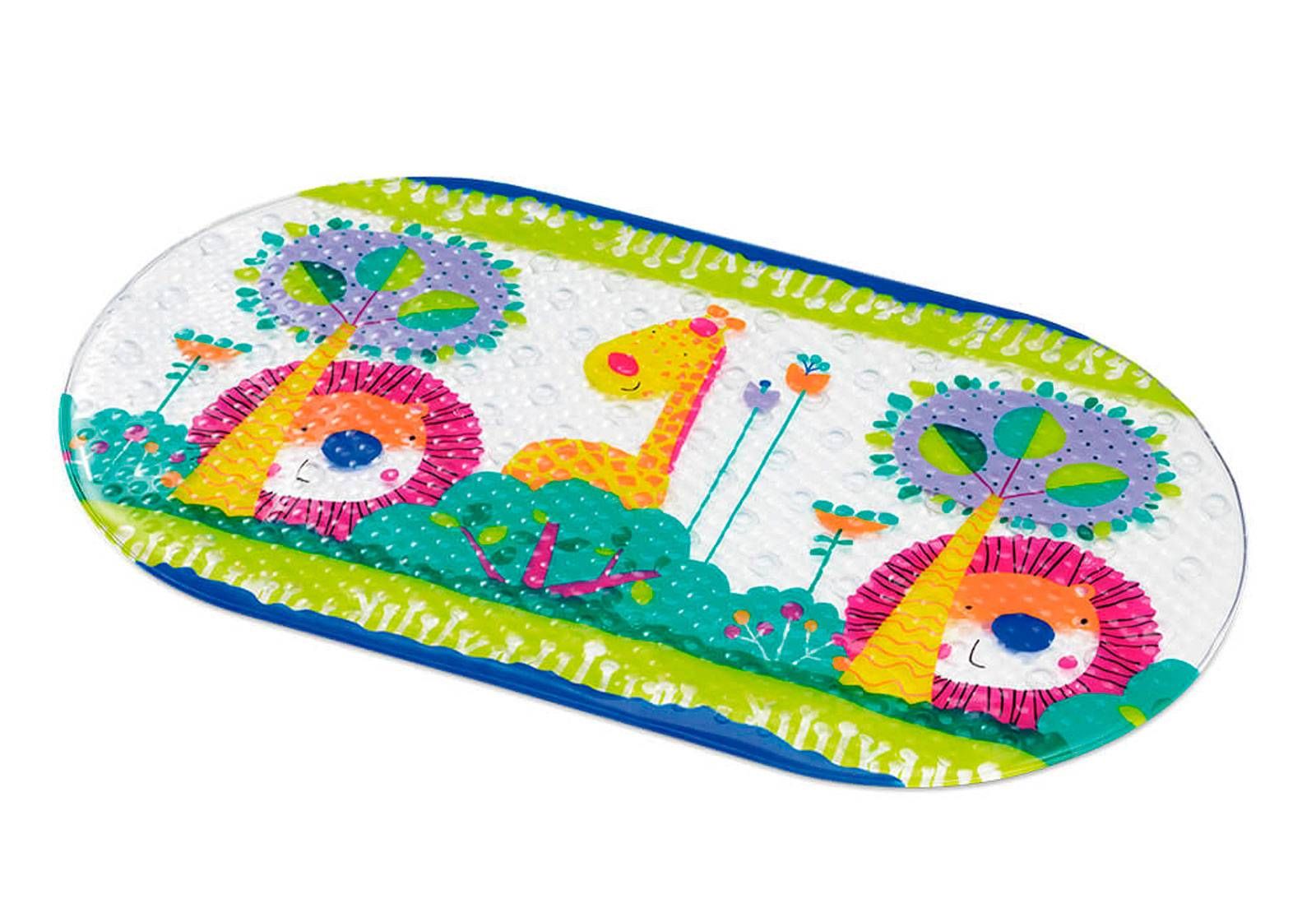 TAPETE PARA BANHO INFANTIL ANTIDERRAPANTE SAFARI BB178-MULTIKIDS