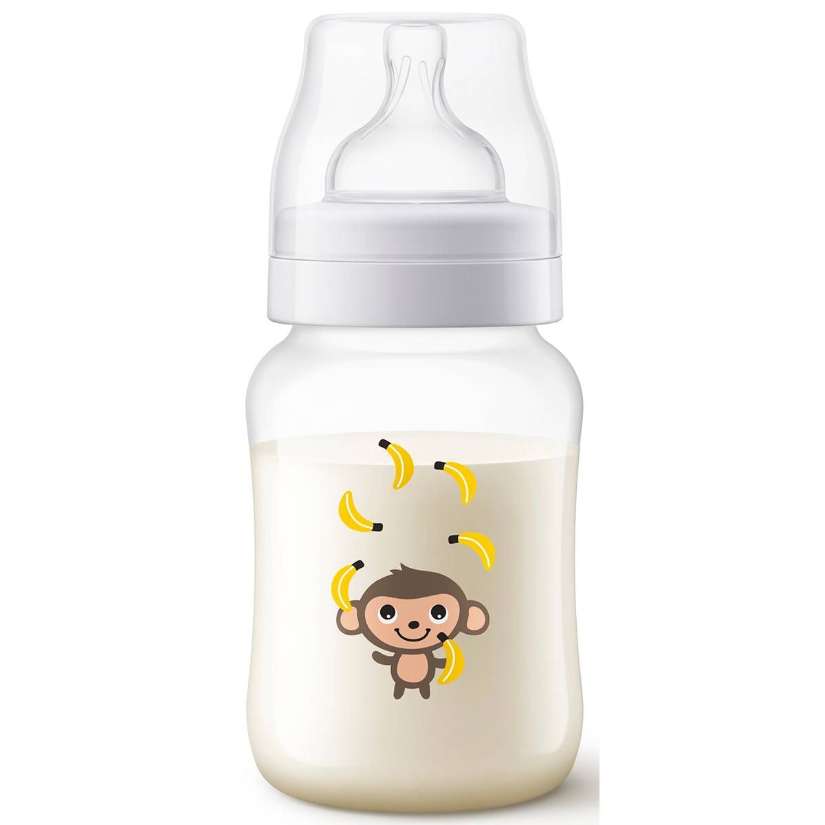 MAMADEIRA AVENT CLÁSSICA ANTI-CÓLICA 260ml - 0% BPA - MACACO - PHILIPS AVENT