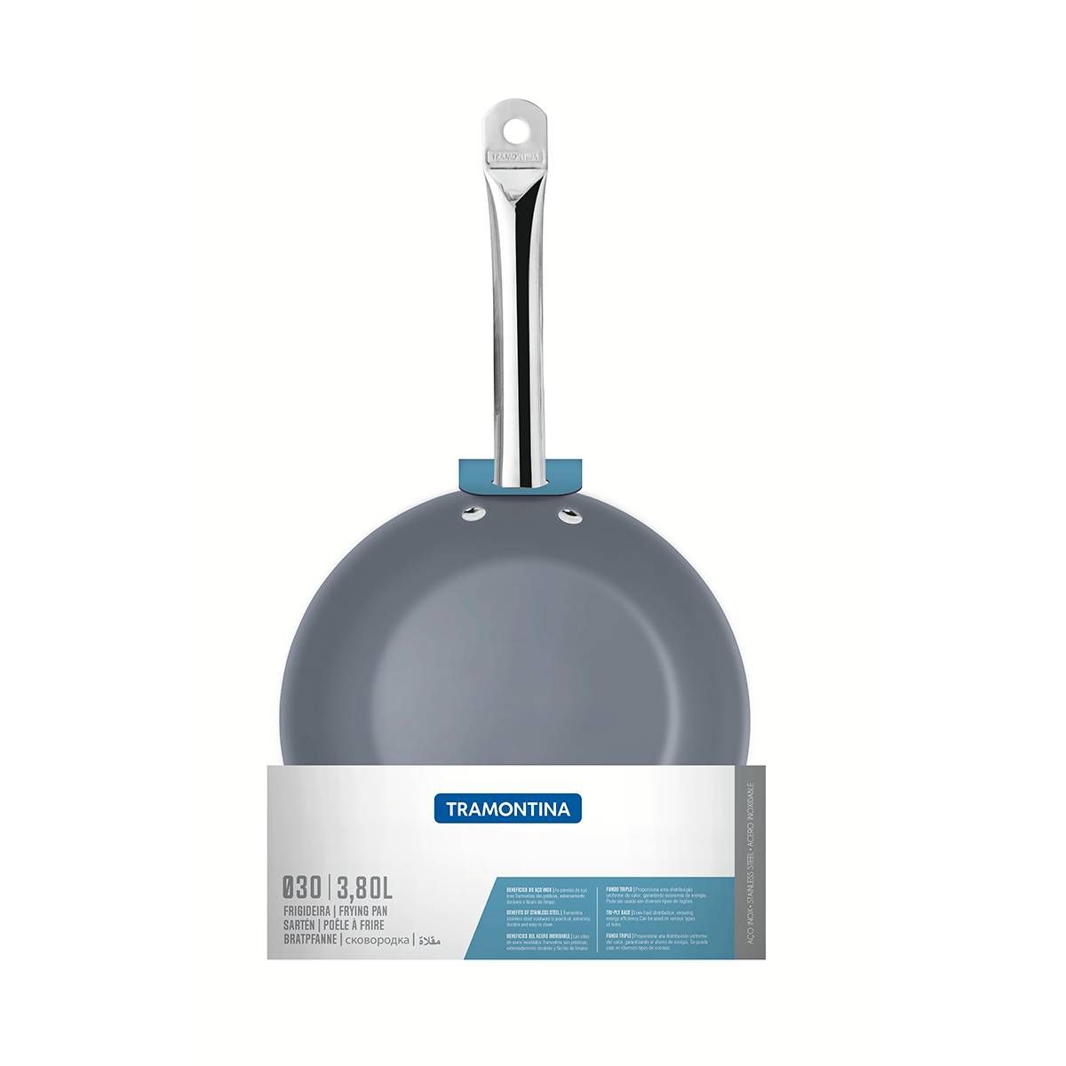 FRIGIDEIRA ANTIADERENTE CERAMICA INDUÇÃO TRAMONTINA 30CM