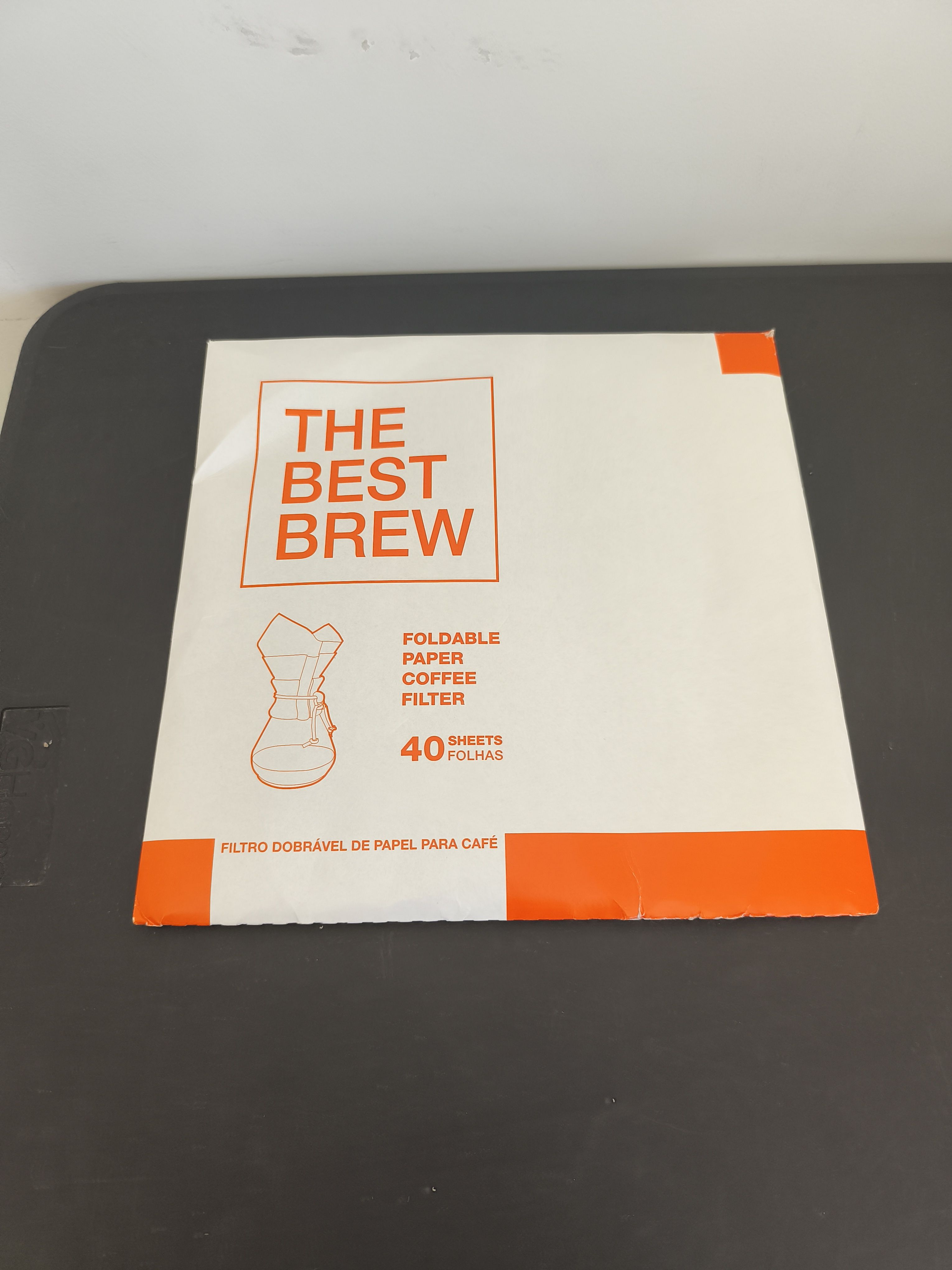 Filtro de Papel Dobrável "The Best Brew" — 40 Folhas
