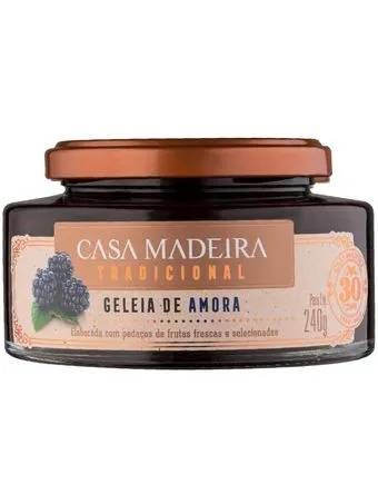 Geleia Casa Madeira Tradicional Amora c/ Pedaços 240g