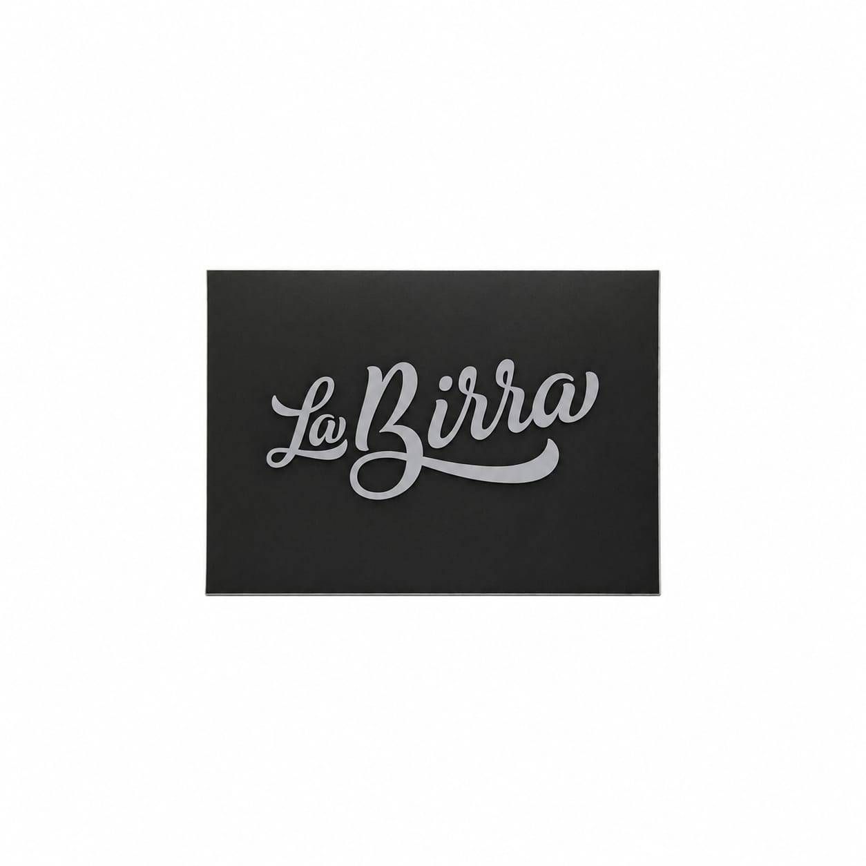 Placa de Plástico  La Birra Pequena