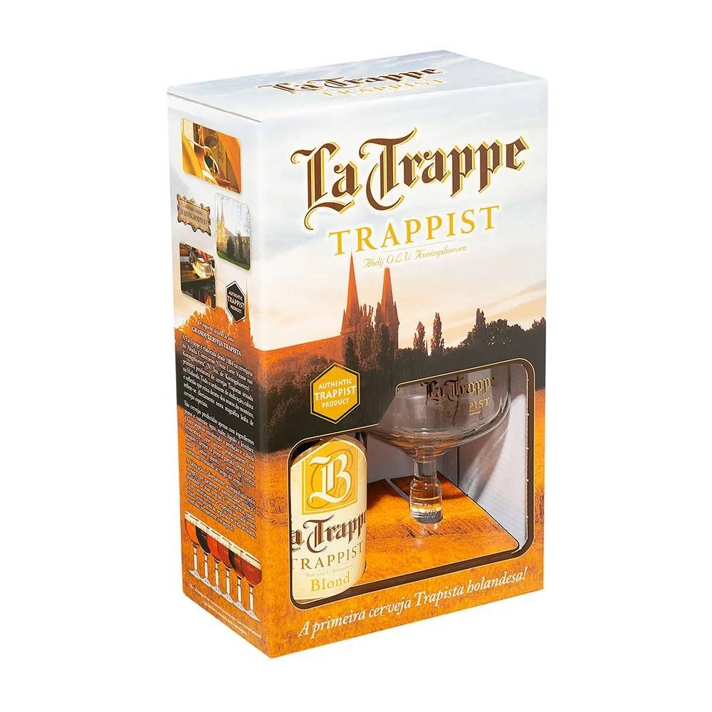 Kit La Trappe Blond 1 Gfa 750ml + 1 Taça 250ml