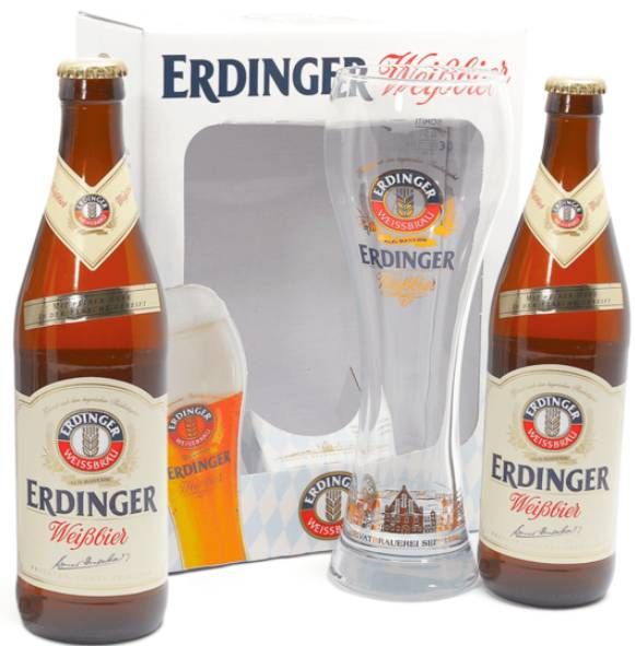 Kit Erdinger 2 Gfas Weissbier + Copo 500ml