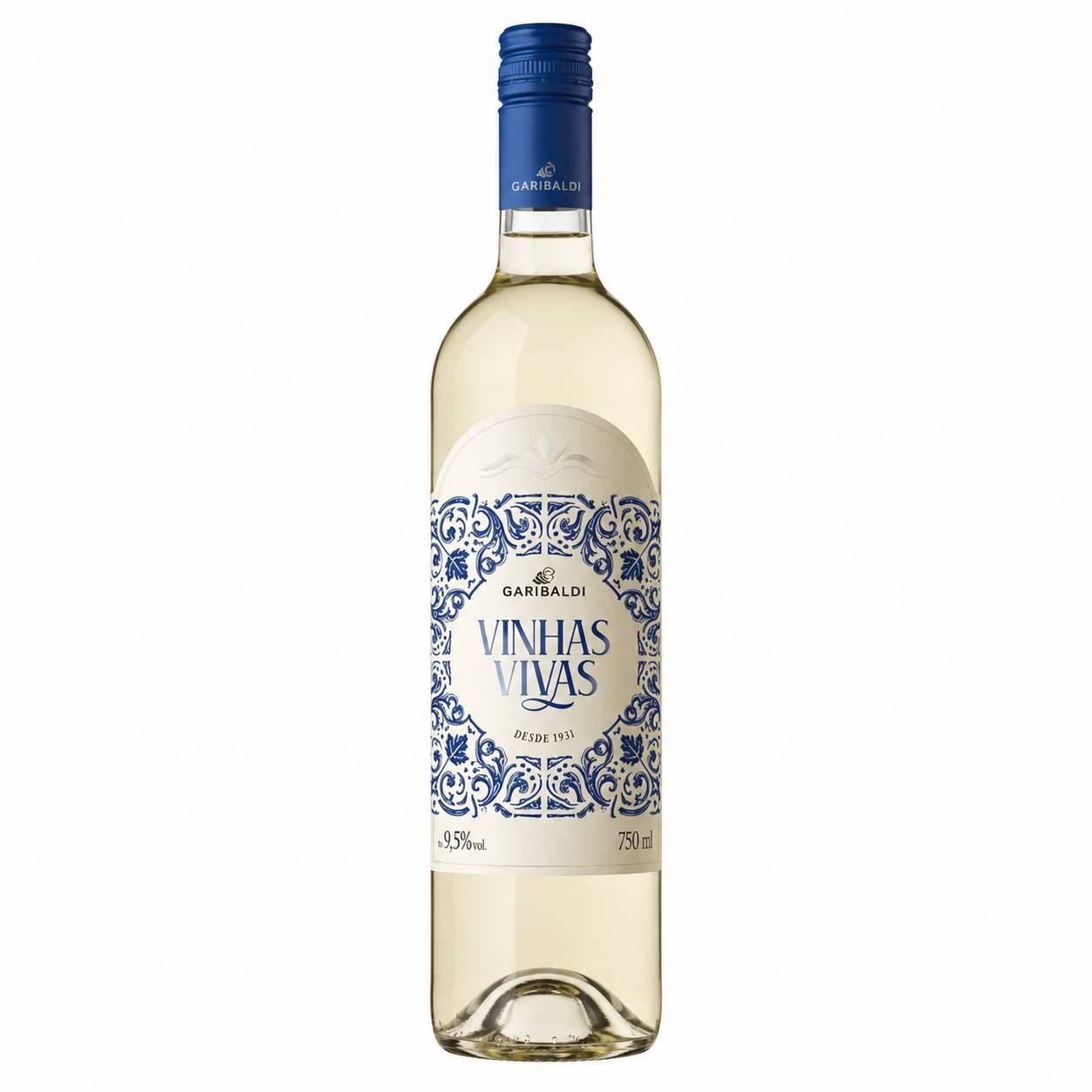 Vinho Garibaldi Vinhas Vivas Branco Meio Seco 750ml