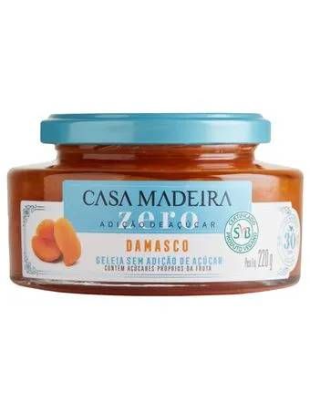 Geleia Casa Madeira ZERO Damasco 220g