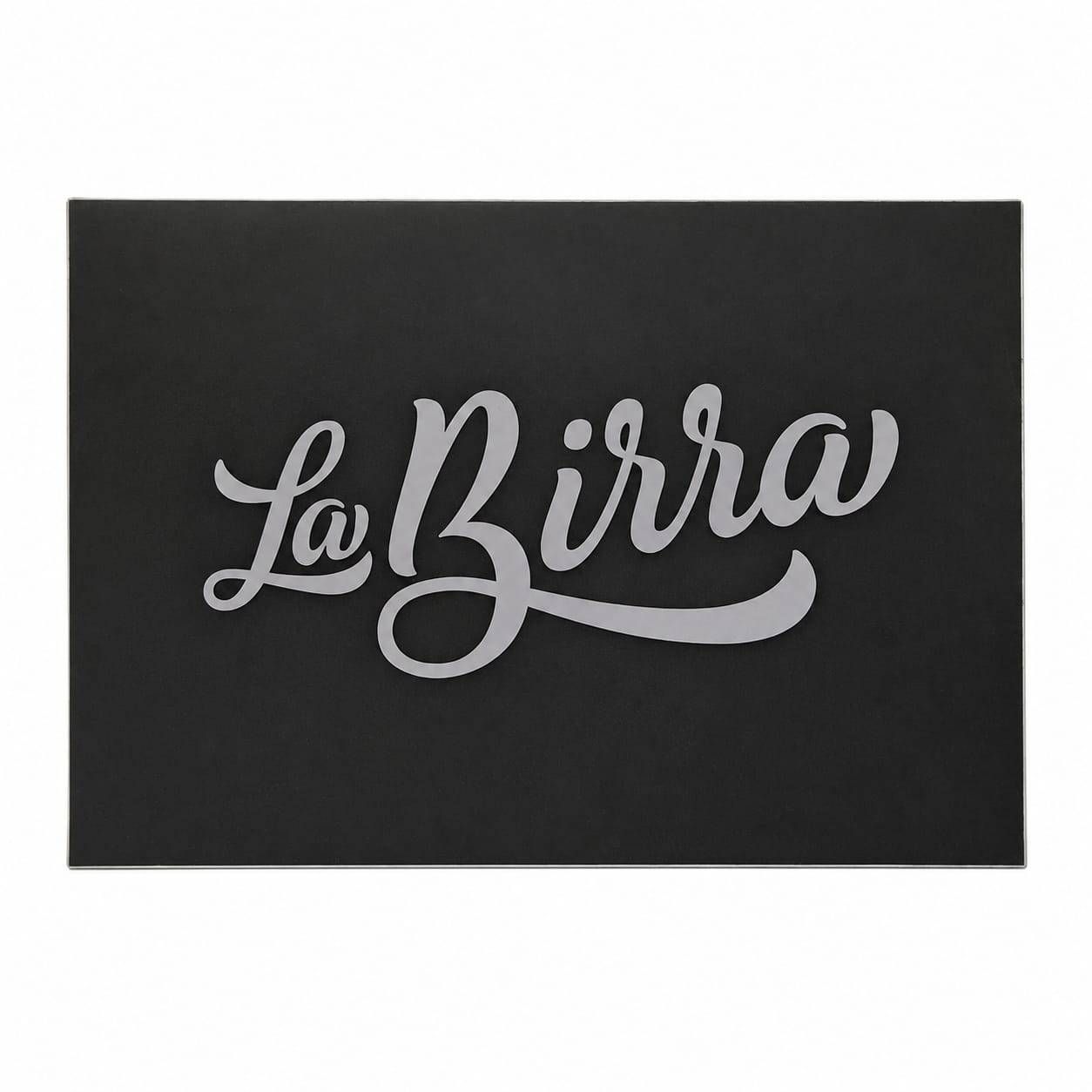 Placa de Plástico La Birra Grande