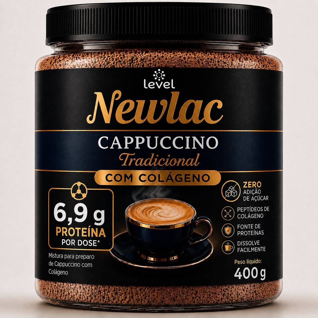 Cappuccino Newlac Colágeno 400g