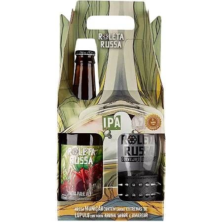 Kit (MONTADO) Roleta Russa IPA LN + Copo c/ Pulseira preta