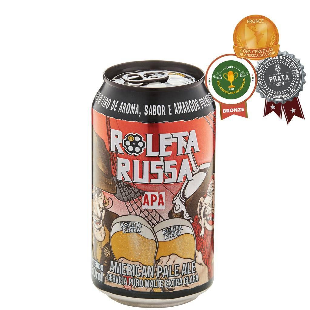 LATA Cerveja Roleta Russa APA  - 350ml LATA