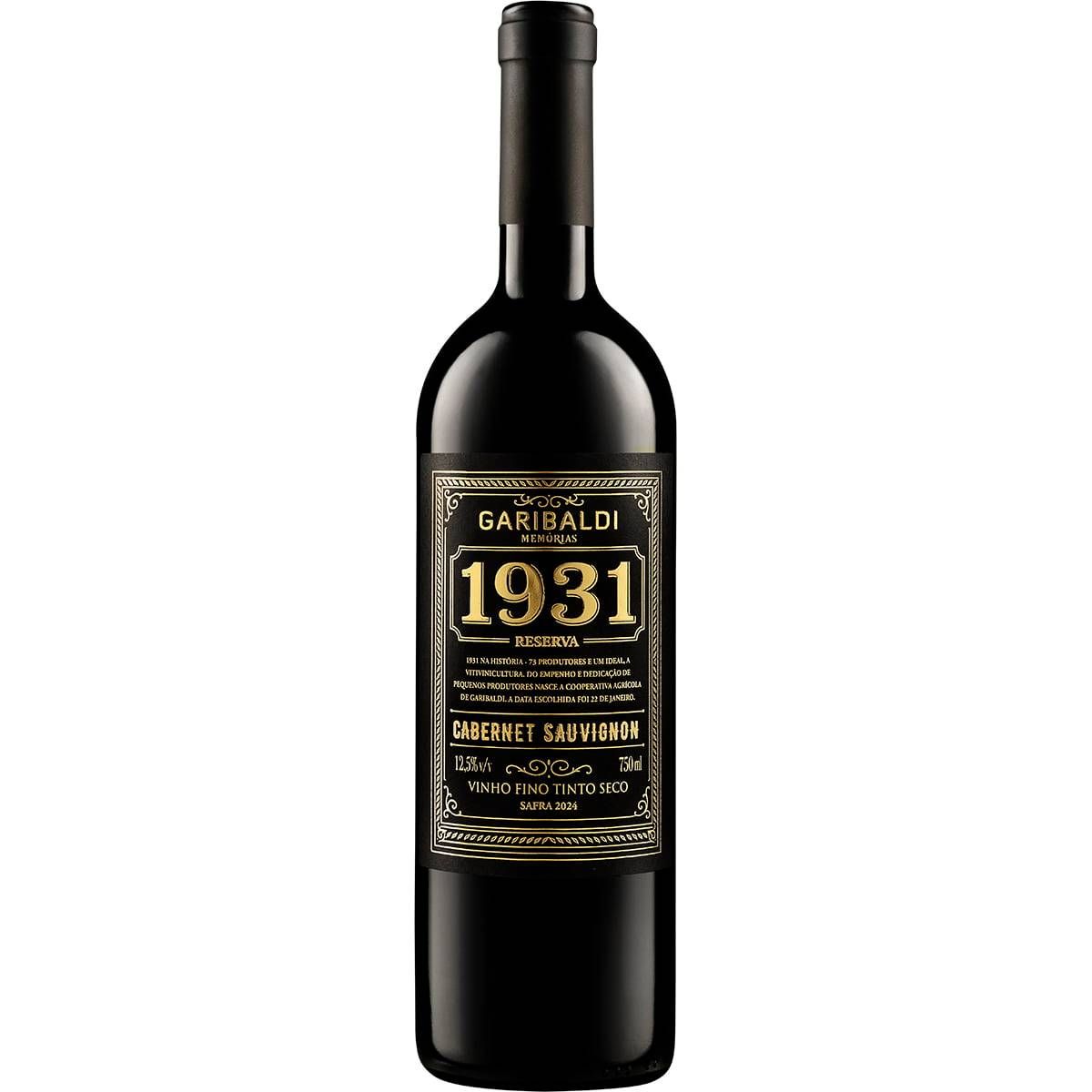Vinho Garibaldi Tinto Seco 1931 Reserva Cabernet Sauvignon 750ml