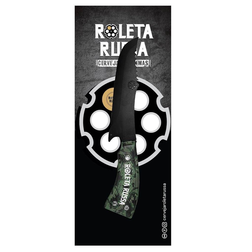 Faca Roleta Russa Selva Inox