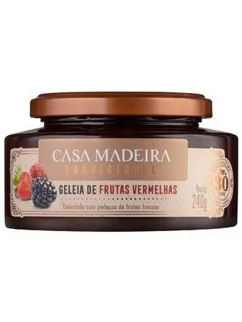 Geleia Casa Madeira Tradicional Frutas Vermelhas 240g