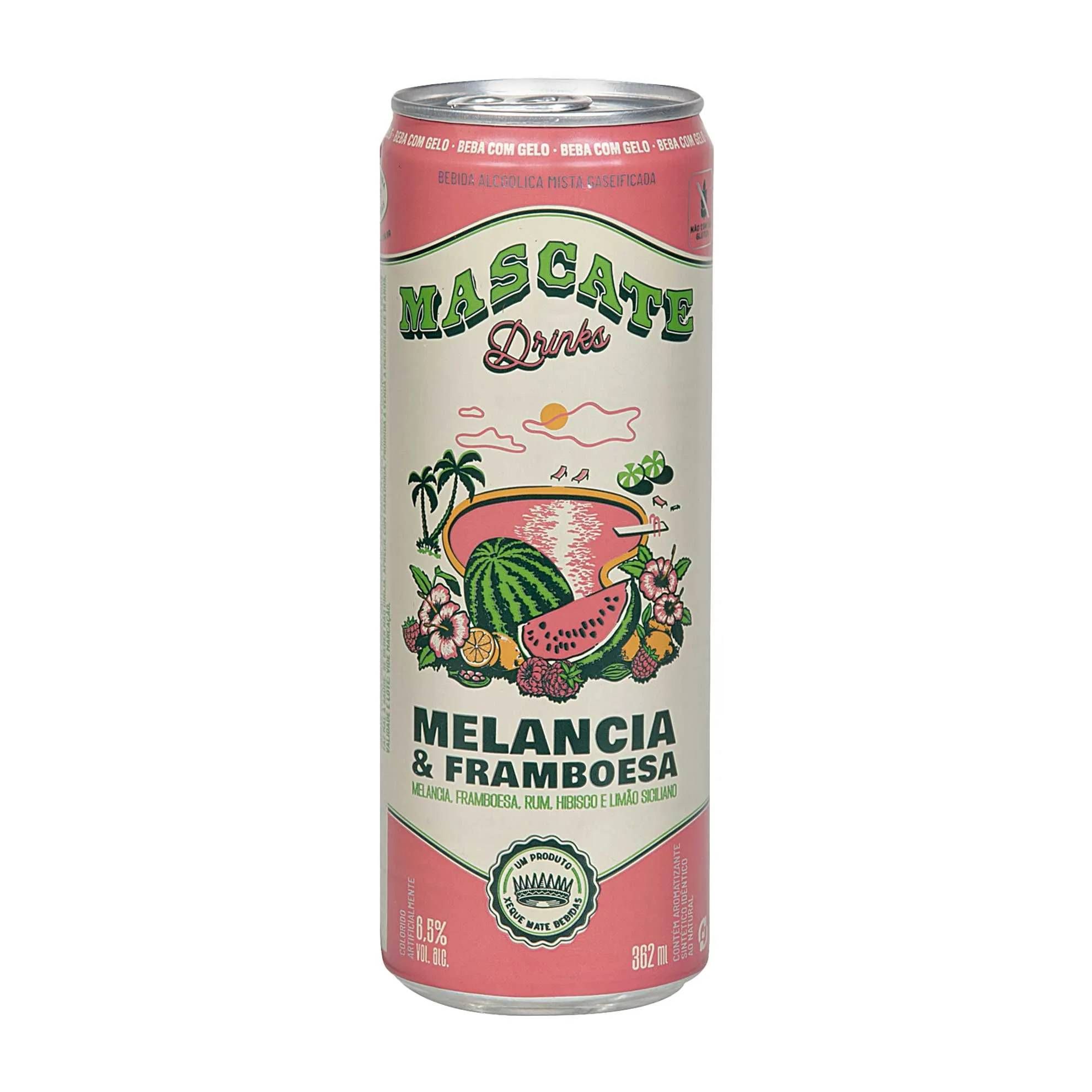 Mascate Drink Melancia e Framboesa Lata 350ml