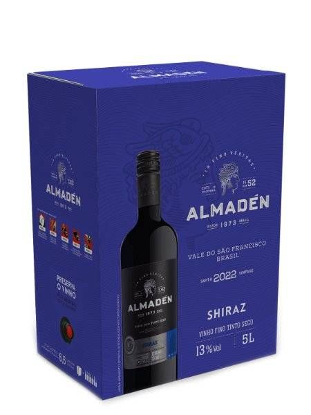 Bag in Box Vinho Almaden Tinto Seco Shiraz 5 Litros
