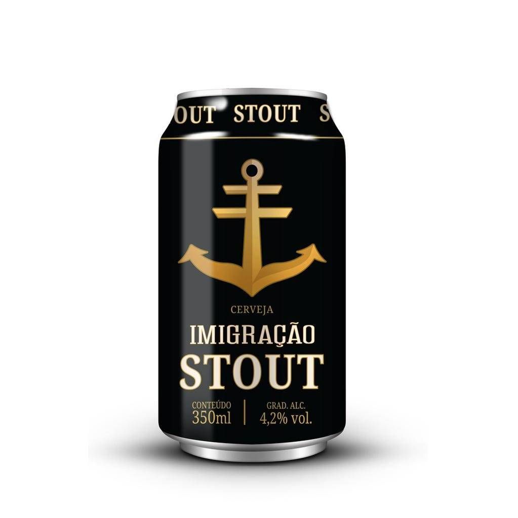 Cerveja Imigração Stout lata 350ml