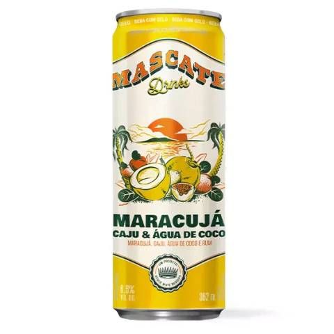Mascate Drink Maracujá, Caju e Água de Coco Lata 350ml