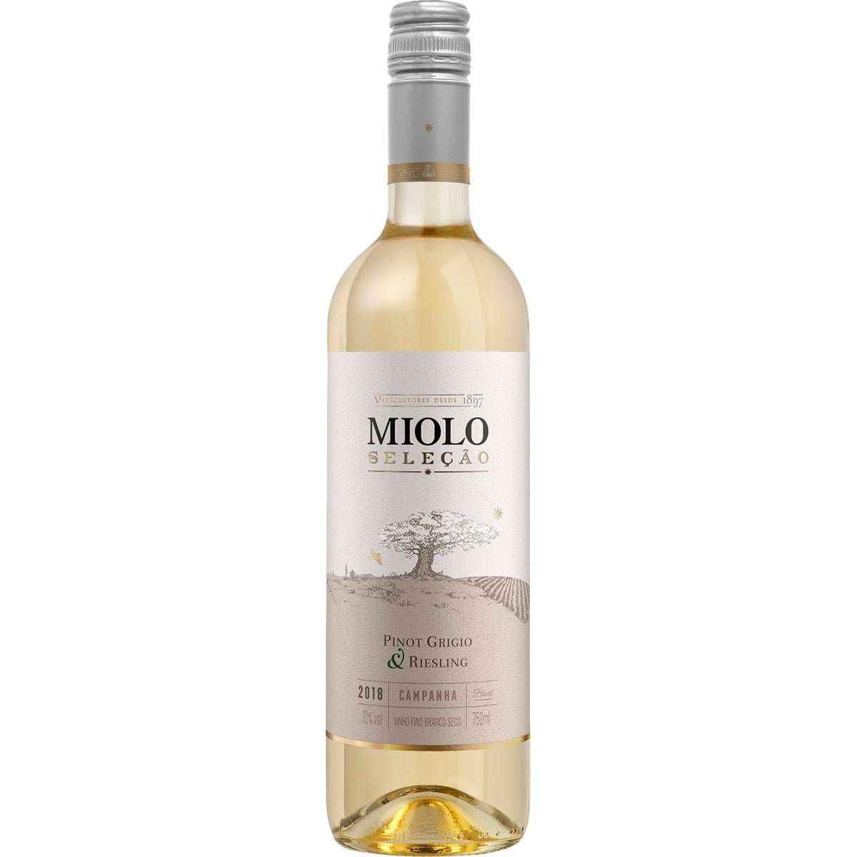 Vinho Miolo Seleção Branco Seco Pinot Grigio e Riesling 750ml