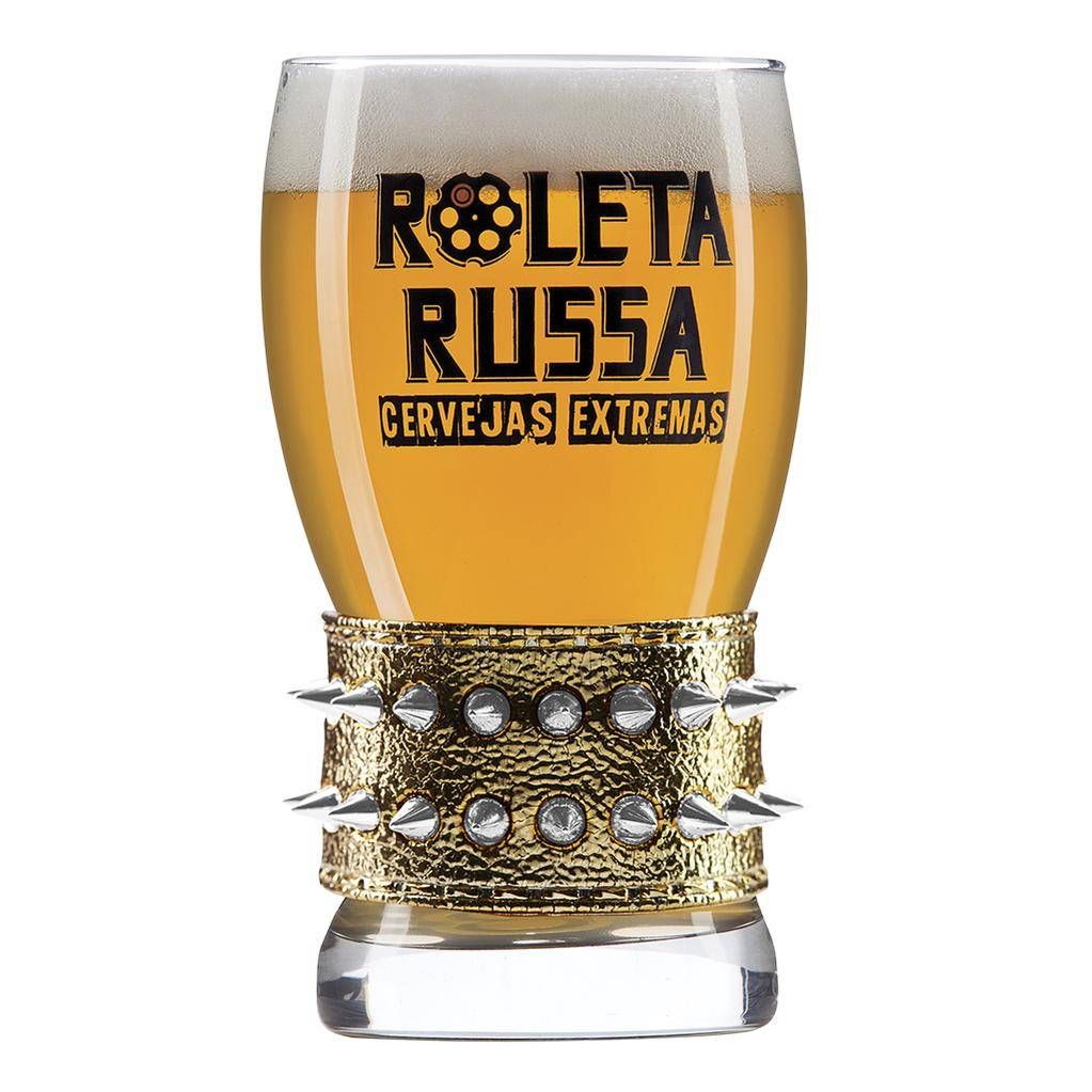 Copo Roleta Russa C/ Pulseira Dourada 320ml