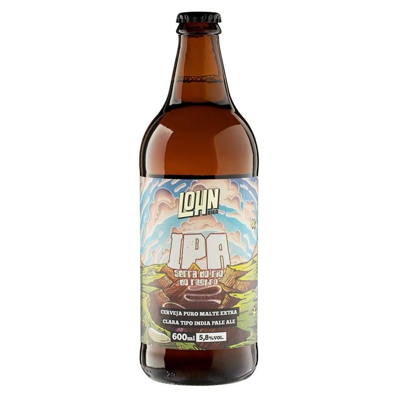Cerveja Lohn IPA Serra do Rio do Rastro 600ml