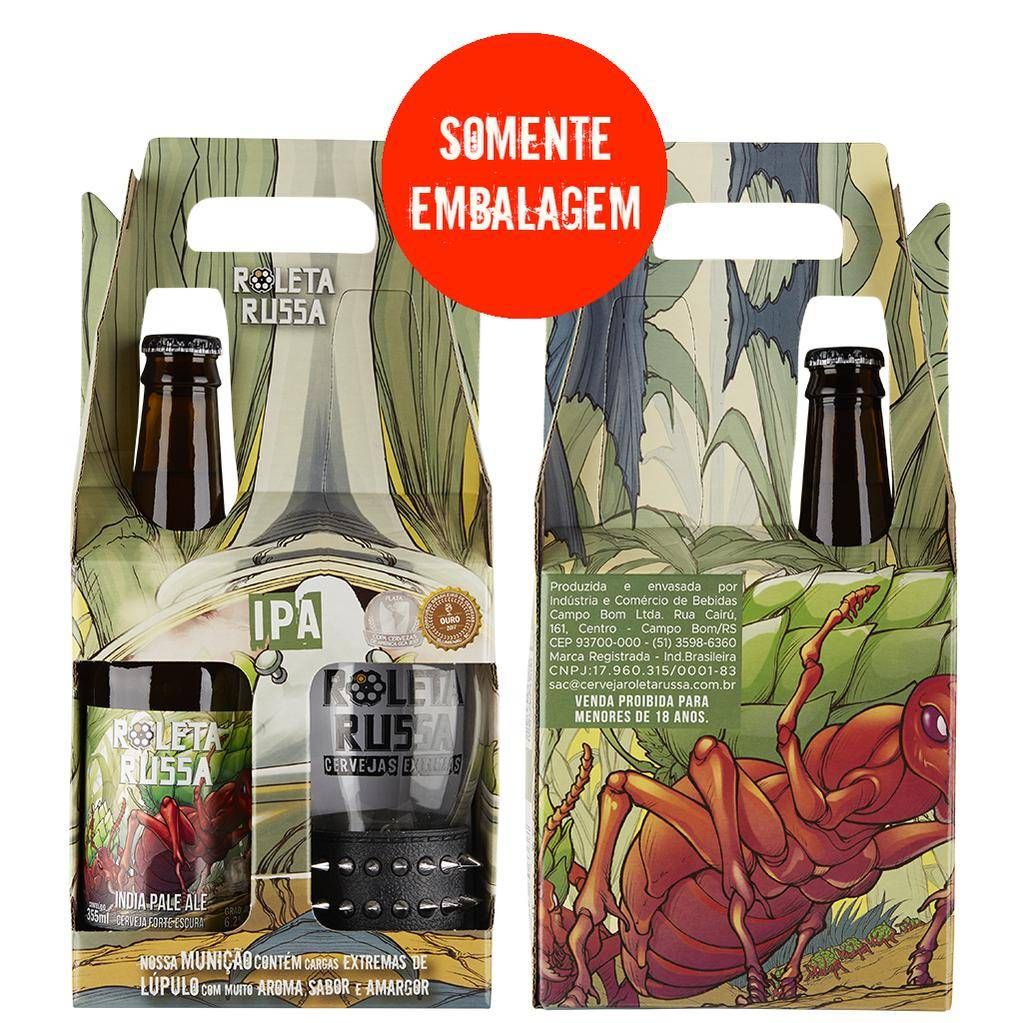 Embalagem para Kit Roleta Russa IPA LN + Copo (Somente embalagem)