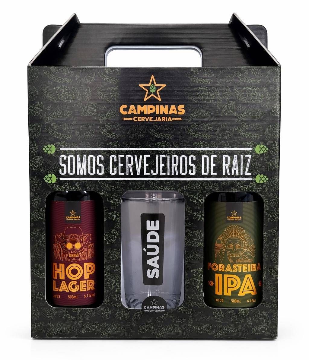 Kit (Montado) Campinas Hop Lager + Forasteira IPA + Copo Caldereta