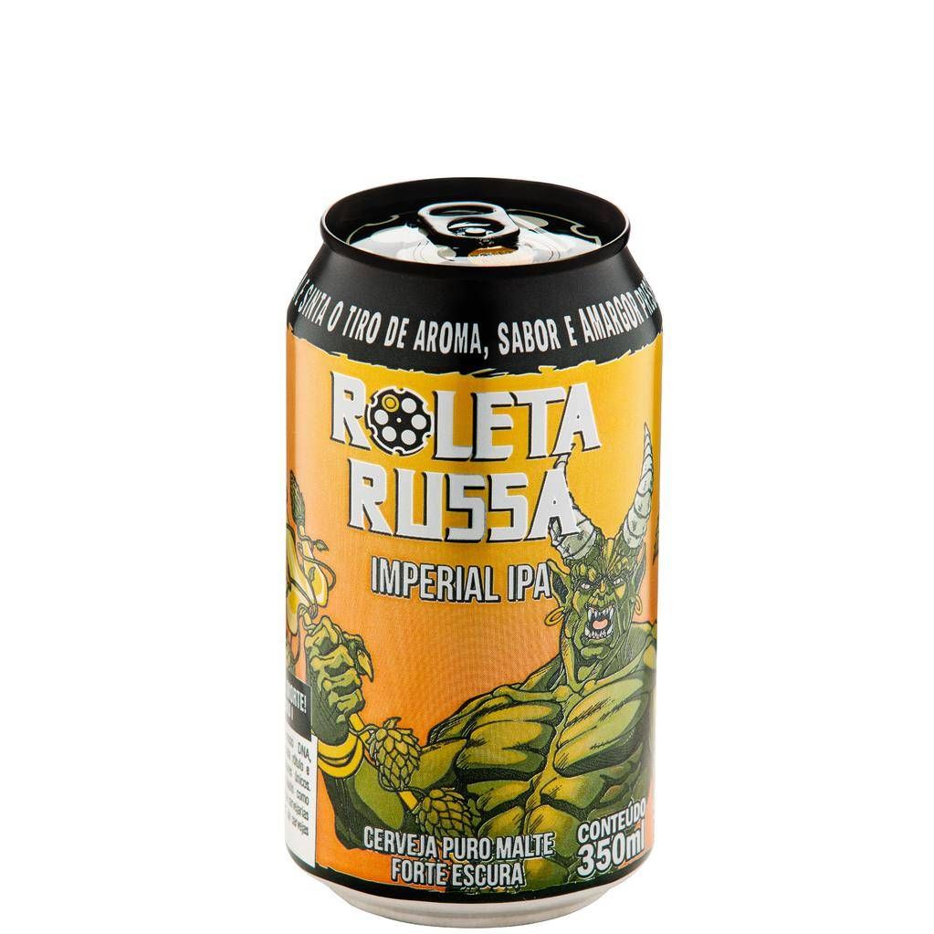 LATA Cerveja Roleta Russa Imperial IPA  - 350ml LATA