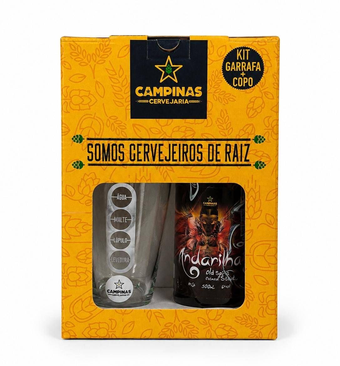 Kit (Montado) Campinas Andarilha Oatmeal Stout + Copo Pint