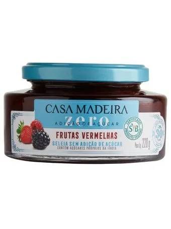 Geleia Casa Madeira ZERO Frutas Vermelhas 220g