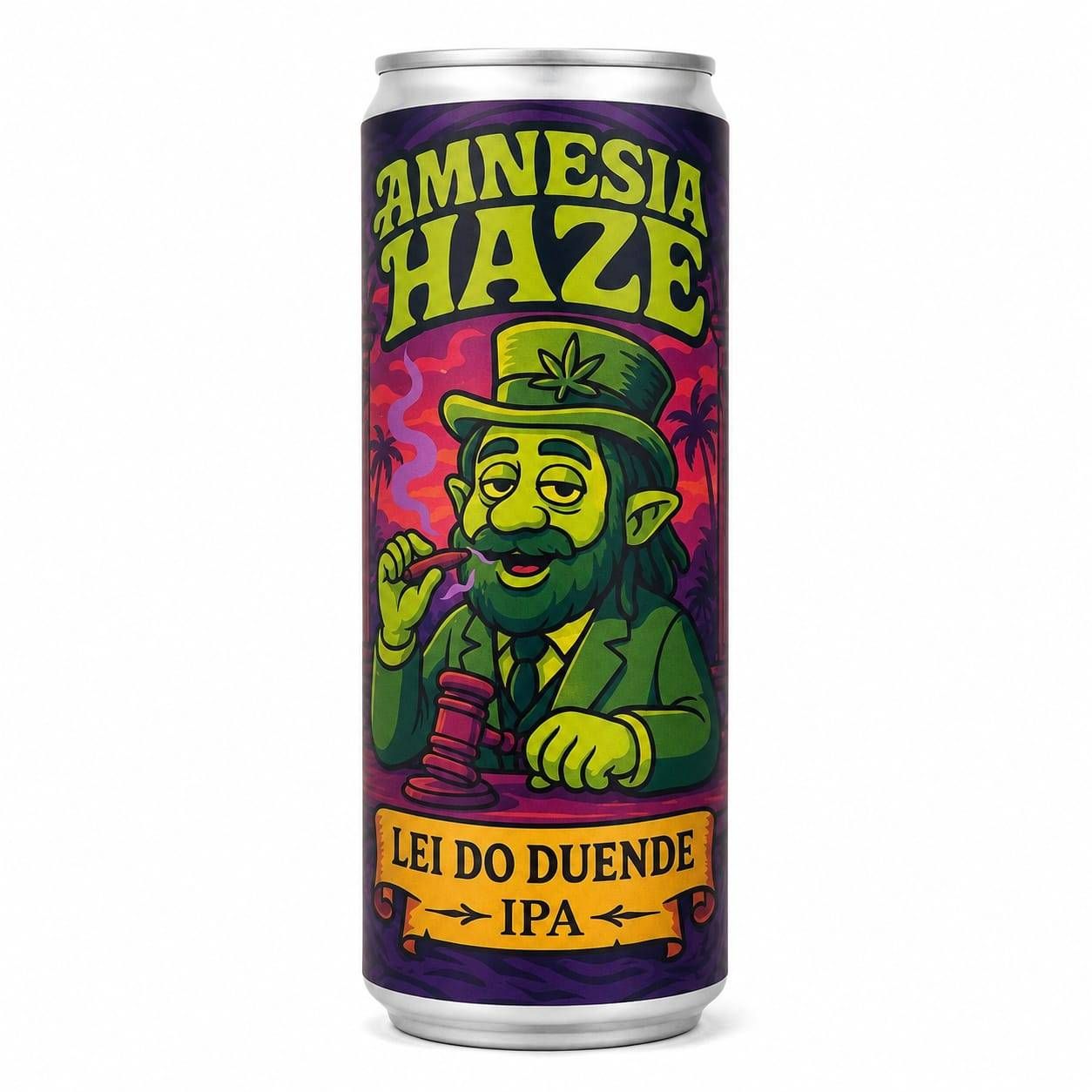 Cerveja Hipnose Lei do Duende Verde Amnesia Haze IPA 355ml