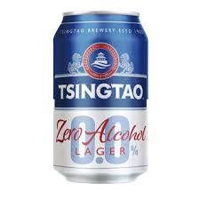 Cerveja Tsingtao Zero Álcool Lata 330ml