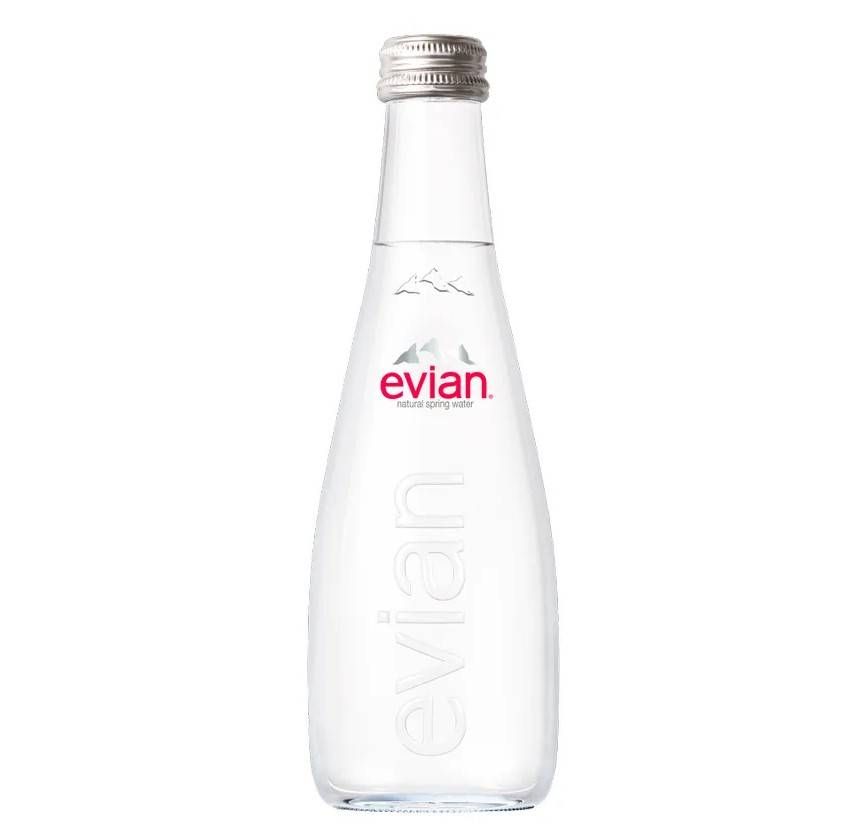 Água Evian Sem Gás Vidro 330ml