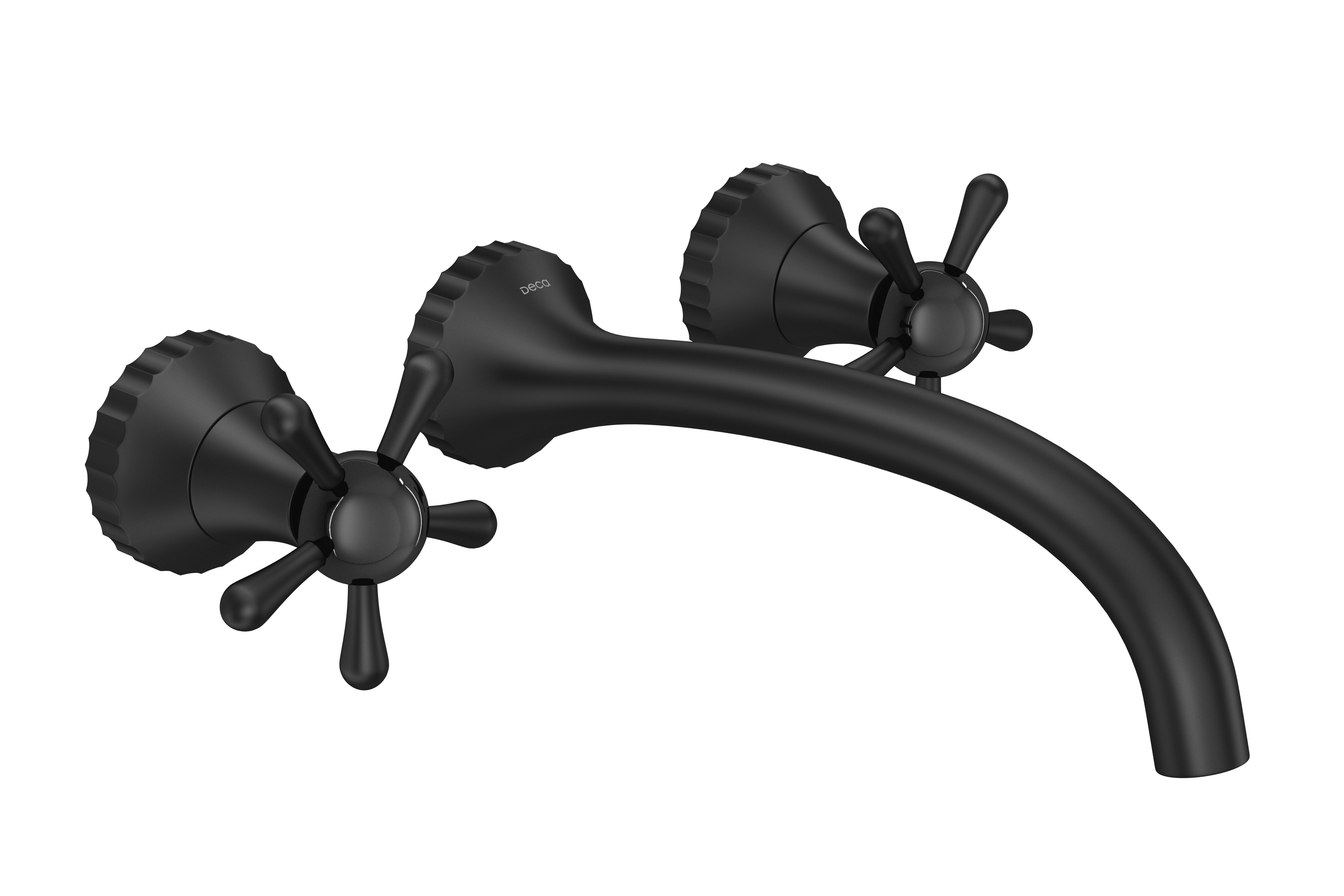 MISTURADOR LAVATÓRIO PAREDE DN15 PÉROLA - BLACK MATTE