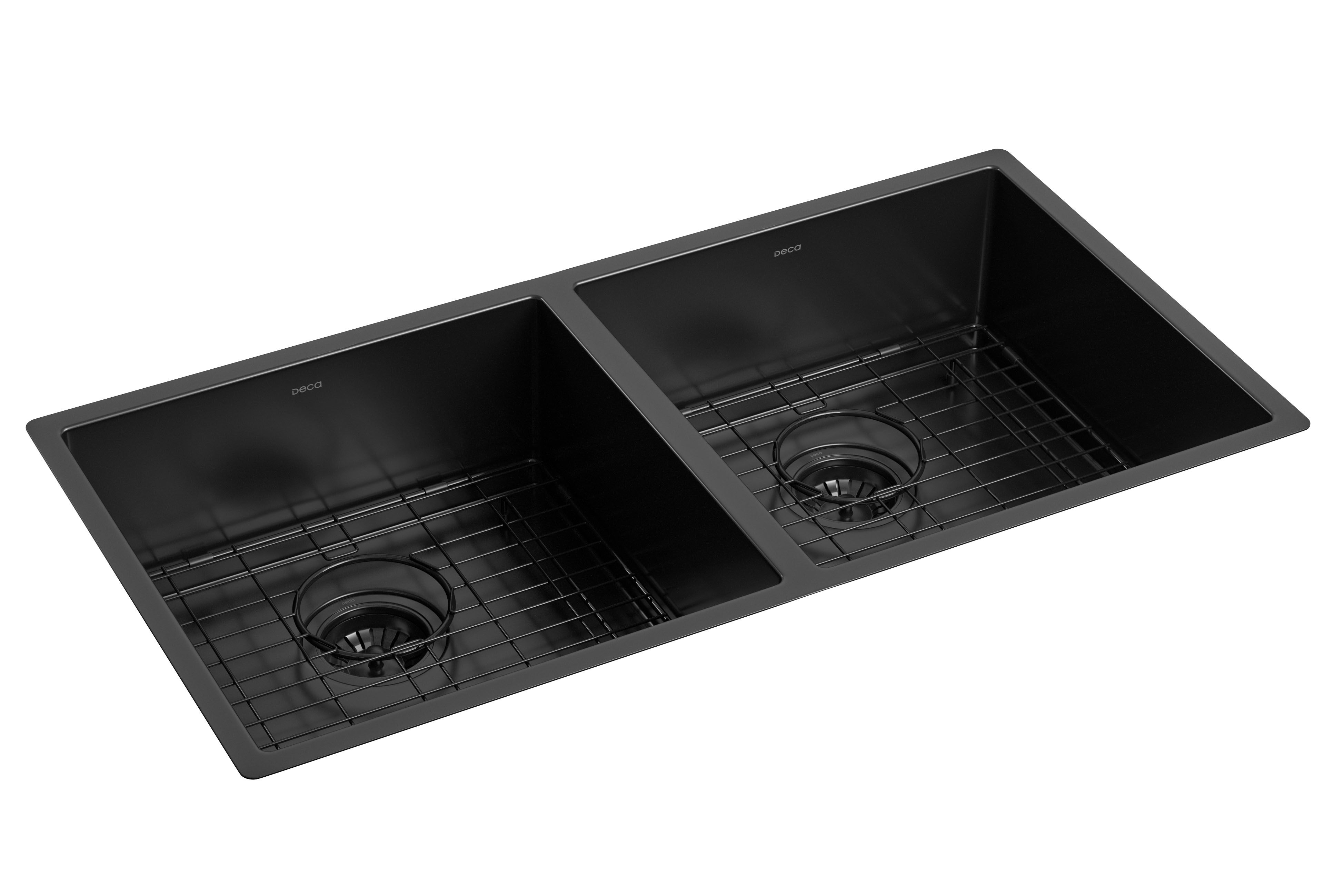 CUBA DUPLA DE COZINHA 40/40 80X40 SUPREMA - BLACK MATTE