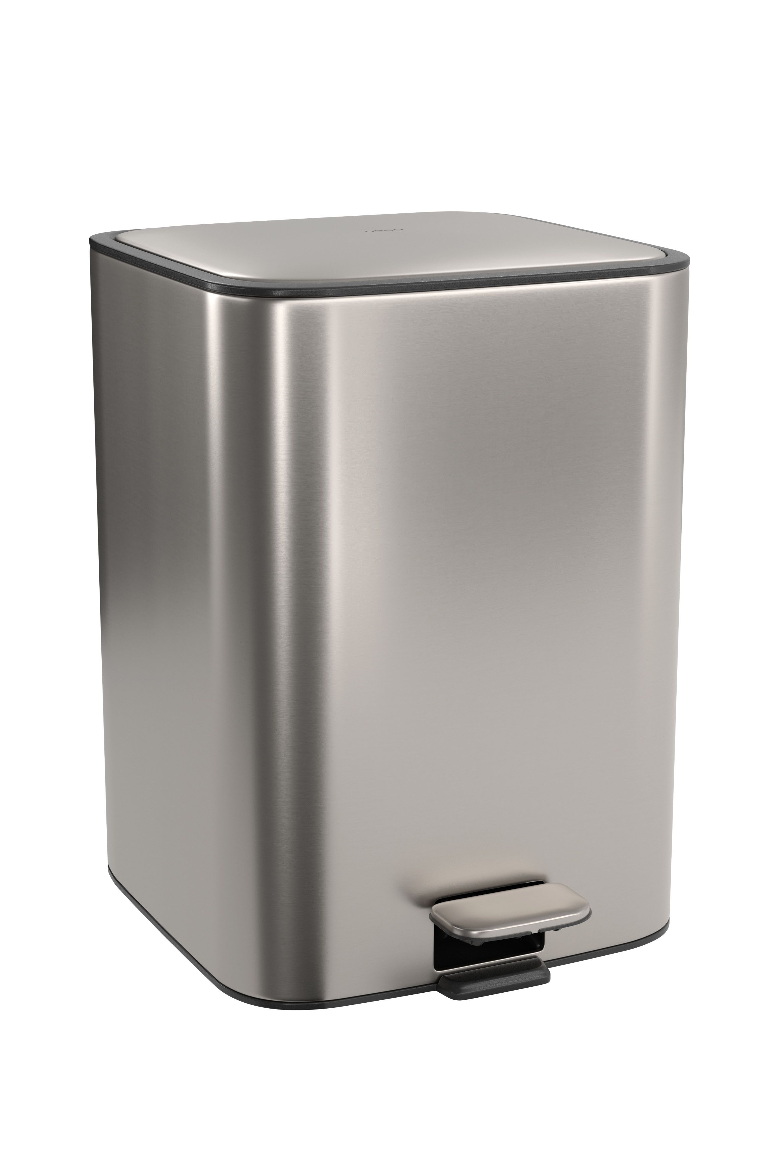 LIXEIRA QUADRADA COM PEDAL 18L - INOX