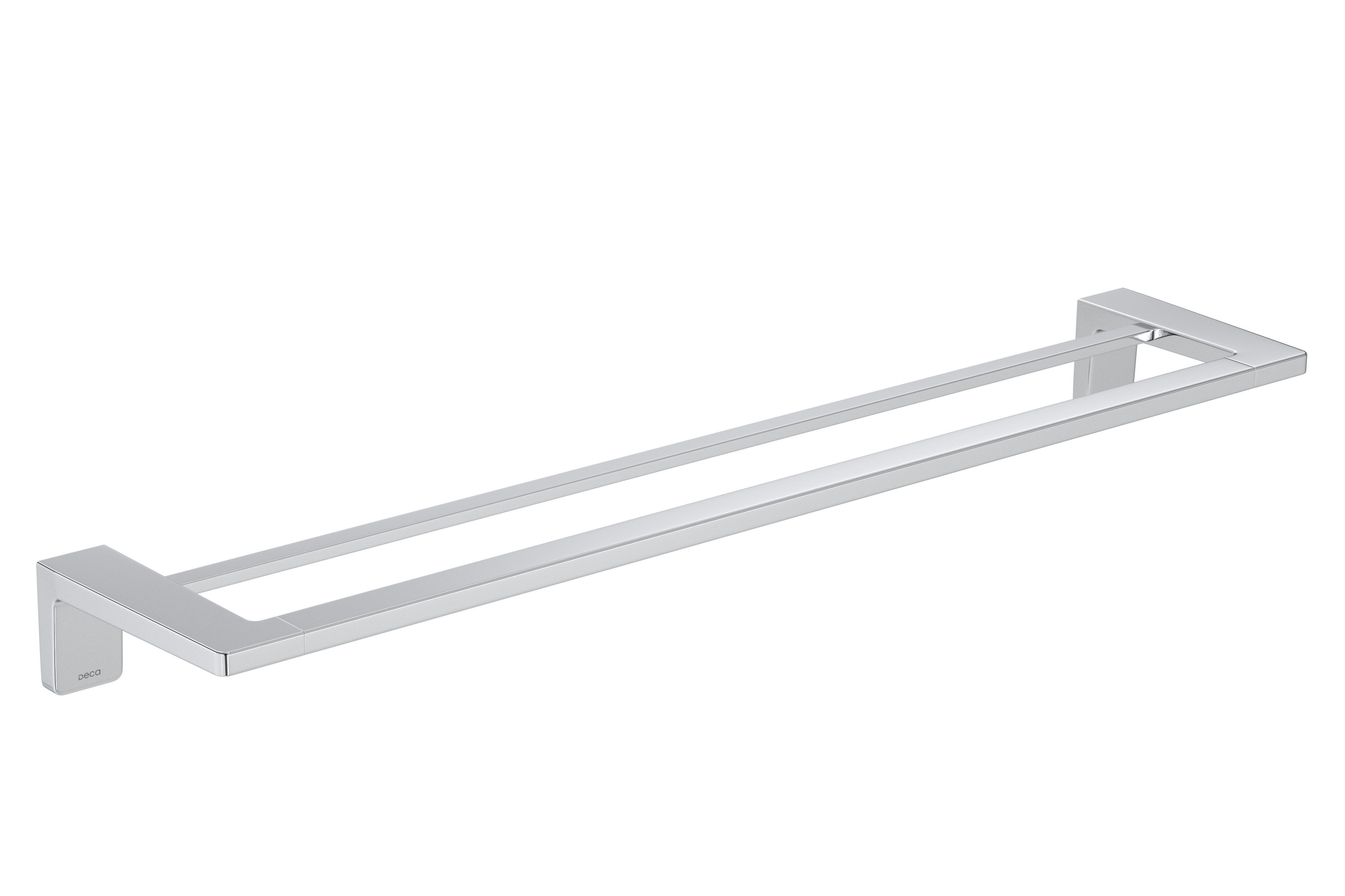 PORTA TOALHA BANHO DUPLO 60CM ACESSÓRIOS MODULARES - CROMADO