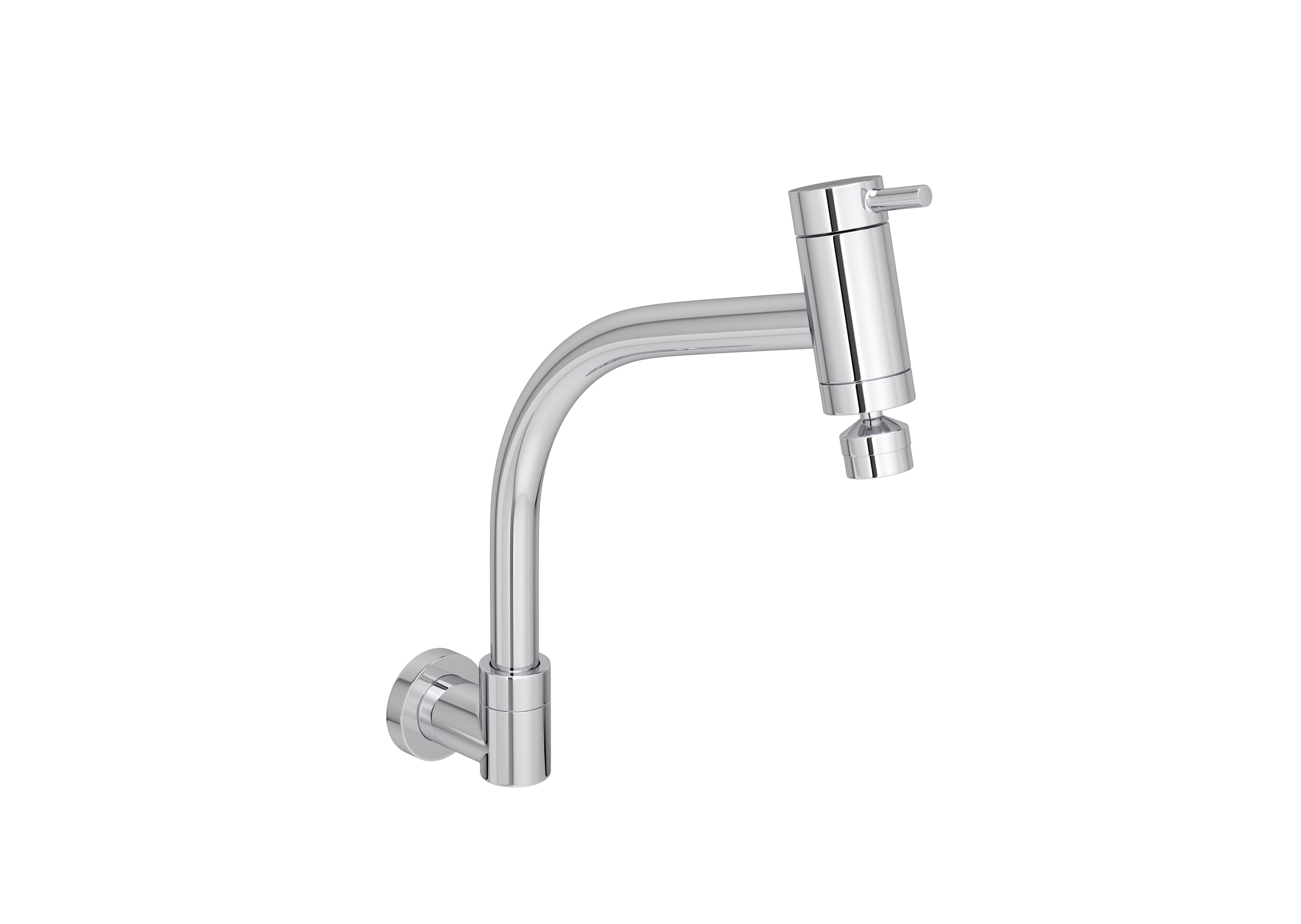 Torneira De Parede Com Bica Móvel Para Cozinha Link Cromado